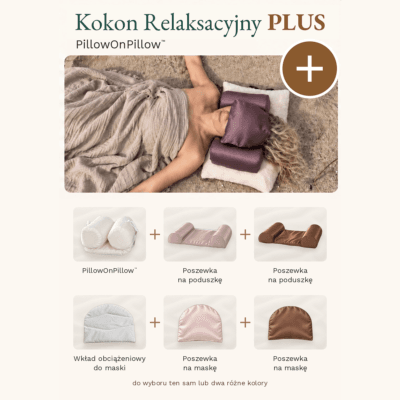 Kokon Relaksacyjny PLUS (Kokon Relaksacyjny + dodatkowa poszewka na poduszkę + dodatkowa poszewka na maskę)