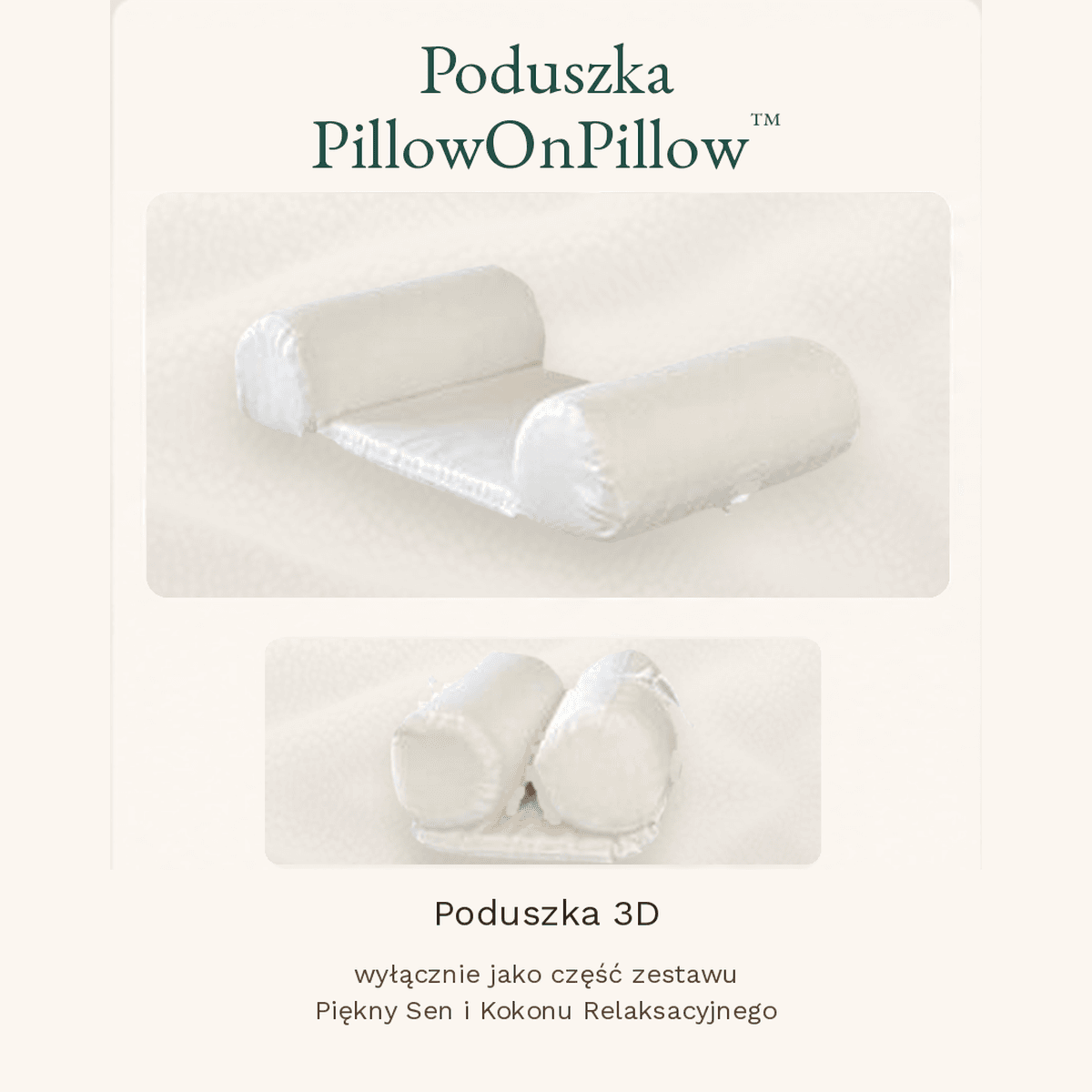 poduszka wspomagająca spanie na plecach