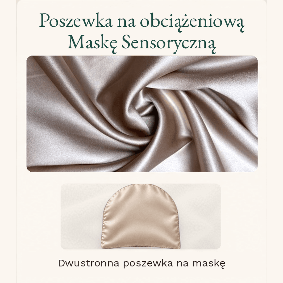 poszewka na maskę obciążeniową do spania PillowOnPillow