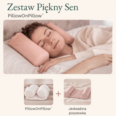 Poduszka PillowOnPillow wspomagająca spanie na plecach