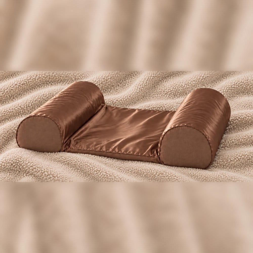 Jedwabna poszewka na poduszkę PillowOnPillow w kolorze Czekolada