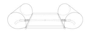 Rysunek techniczny konstrukcji poduszki PillowOnPillow
